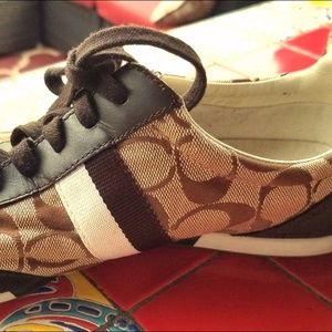COACH Womens Shoes 8 M Brown Signature